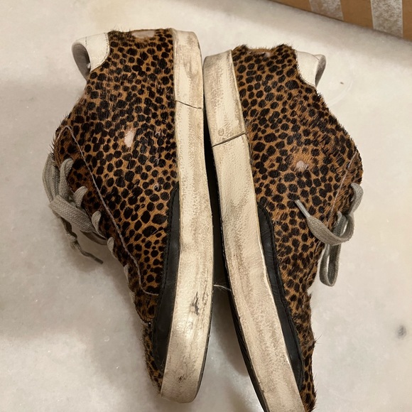Golden Goose Superstar Glittered Leopard Sneakers Size 37 - Picture 7 of 7